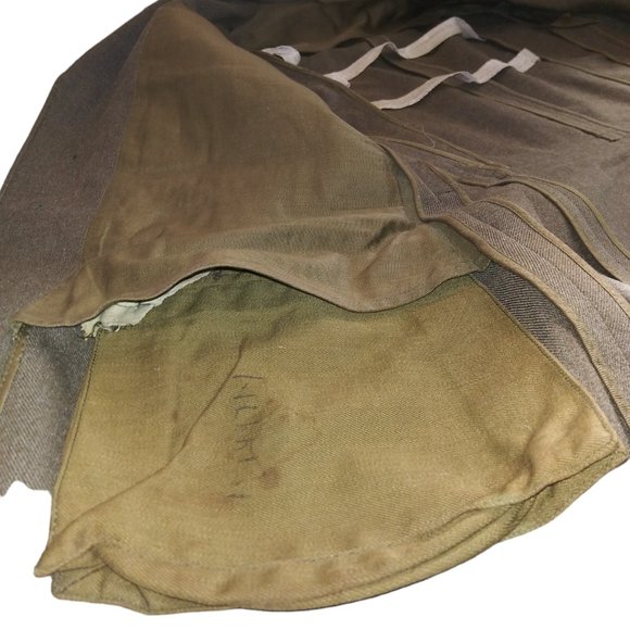 VTG WWII Military Jacket Wool Uniform Scovill MFG Waterbury Eagle Buttons Patch - Picture 5 of 16